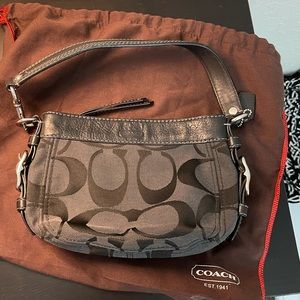 Coach black mini Zoe bag vintage